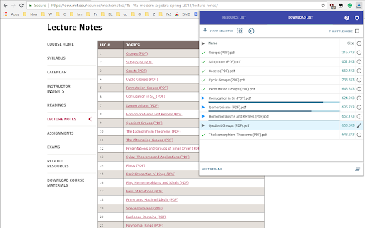 Simple mass downloader screenshot