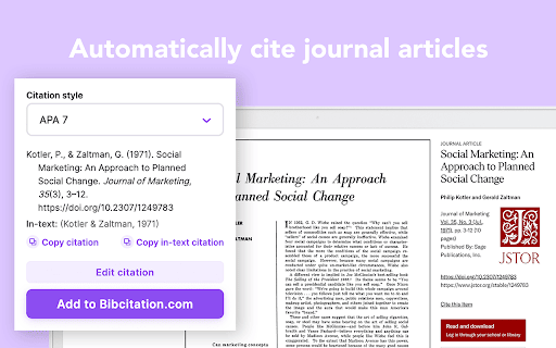 Bibcitation Bibliography & Citation Generator screenshot