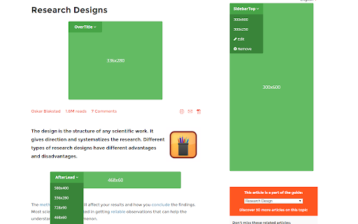 Ezoic screenshot