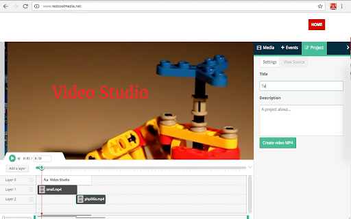 Video editor VideoStudio screenshot