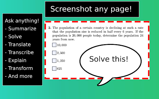 Ask Screenshot for ChatGPT screenshot