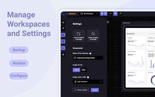 Responsive Website Testing Toolkit - Multiple Viewport Simulator screenshot