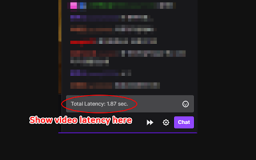 Twitch Latency Display screenshot