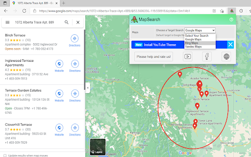 MapSearch screenshot