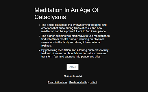 Summate.it Article Summarizer screenshot