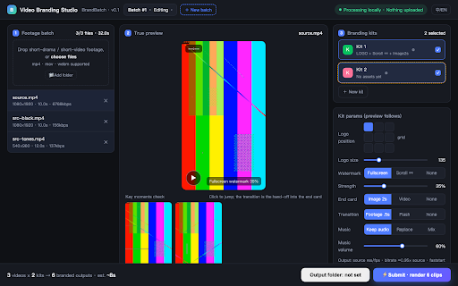 BrandBatch — Short Drama Video Branding & Watermark screenshot