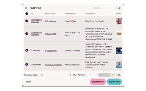 X (Twitter) Exporter – Download Tweets, Followers, Media & Bookmarks screenshot