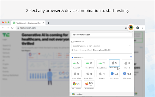 BrowserStack screenshot