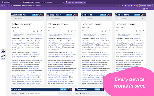 Mobile View: Test responsive designs fast screenshot