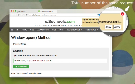 Popup Blocker (strict) screenshot