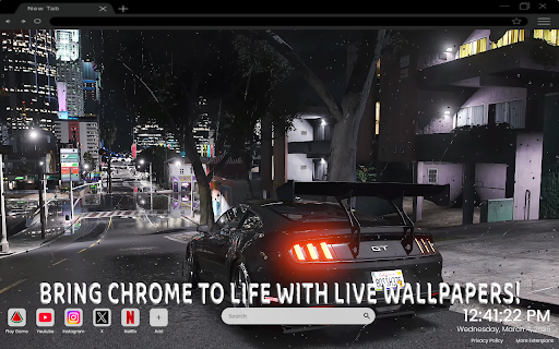 Ford Mustang GT GTA 5 Live Wallpaper screenshot