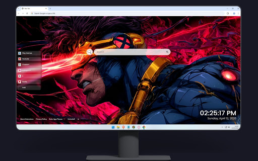 X-Men Cyclops Optic Blast Live Wallpaper screenshot