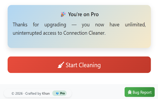 Linkedin Connection Cleaner 2026 screenshot