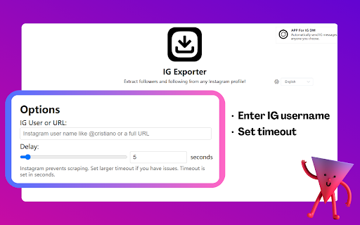 IG Follower Export Tool - IG Tools screenshot