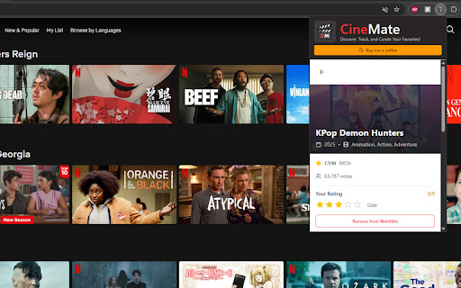 CineMate: AI-Powered Netflix Movie Companion screenshot