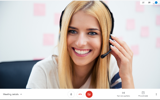 Reactions for Google Meet screenshot