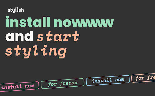 Stylish - Custom themes for any website screenshot