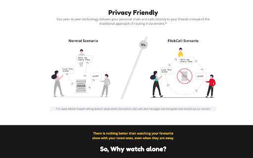 Flickcall: Netflix Party with Video Call screenshot