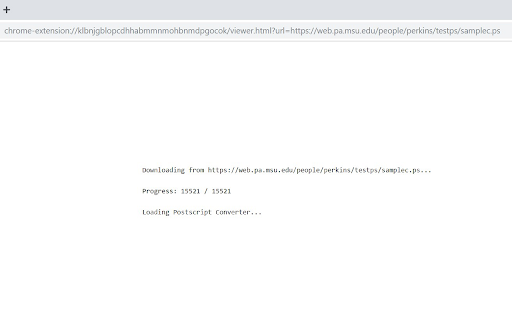 PostScript Viewer screenshot