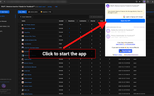 ESUIT | Remove Inactive Friends for Facebook™ screenshot
