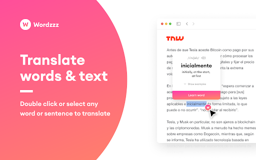 Wordzzz — Learn languages while surf & stream screenshot
