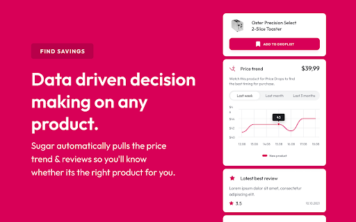 Sugar - Smart Shopping Assistant screenshot