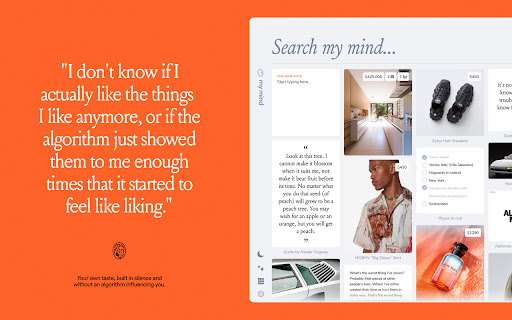 mymind — An extension for your mind screenshot