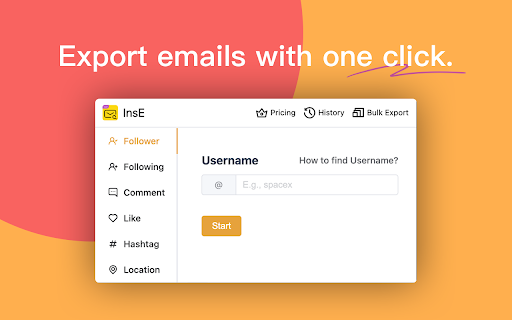 InsE - Instagram email finder & exporter screenshot