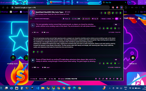 SparkVault NextGEN Elite Auto Typer screenshot