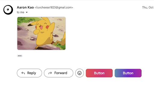 InstantReply Buttons for Gmail screenshot