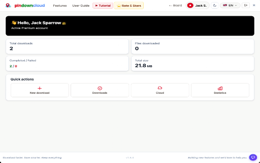 PinDownCloud – Pinterest Bulk Downloader screenshot