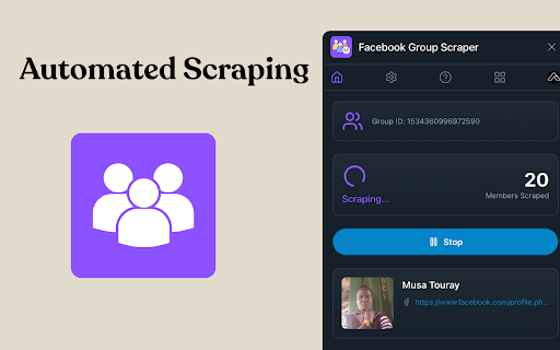 Group Scraper screenshot