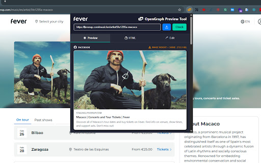 OpenGraph Preview - Social Share Checker screenshot
