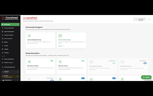 CoraFeed - Browser Connector screenshot