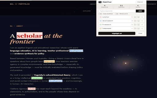 MultiFind — Keyword Highlighter screenshot