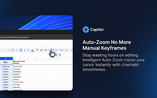 Captist - Screen Recorder & Auto Zoom screenshot