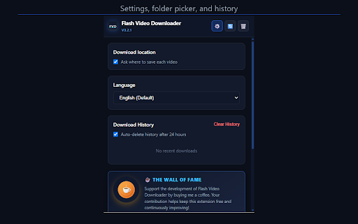 Flash Video Downloader screenshot
