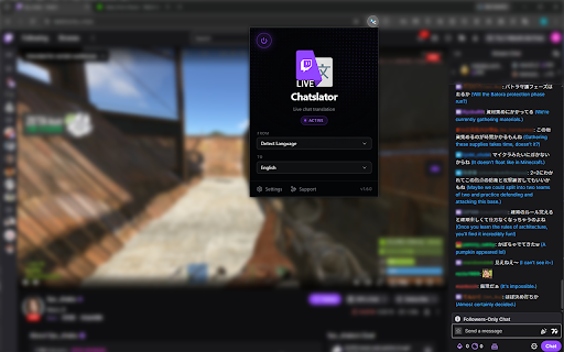 Chatslator: Livestream Chat Translator screenshot