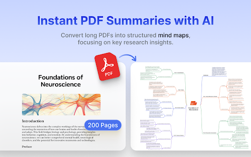 Mapify - AI Summarizer & Mind Map Generator for YouTube, PDFs, and Webpages screenshot