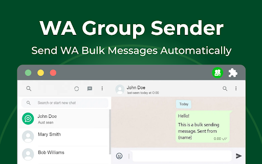 WAWebSender - Bulk Group Messaging & Member Management screenshot