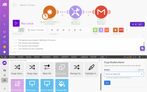 Make DevTool screenshot