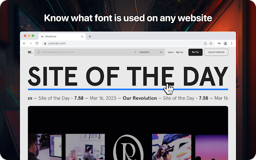 What Font - find font screenshot