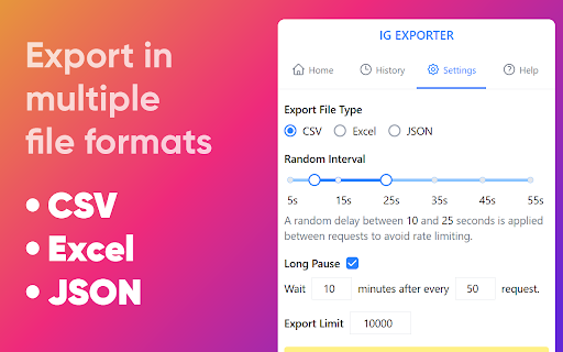 IG Exporter - IG Follower Exporter Tool screenshot