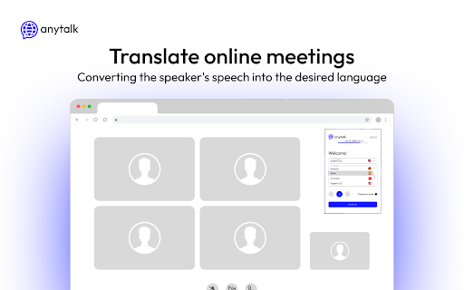 Anytalk: Real-time translator and voiceover screenshot