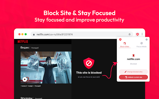 Block Site - Site Blocker & Focus Mode screenshot