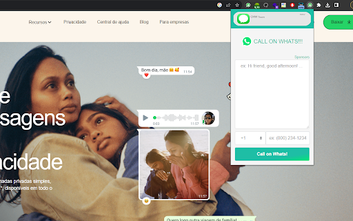 Call on Whats screenshot
