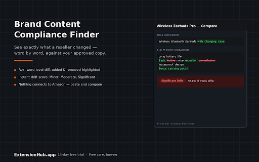 Brand Content Compliance Finder screenshot