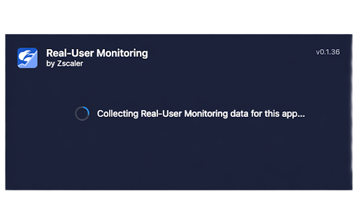 Zscaler Real User Monitoring (RUM) screenshot