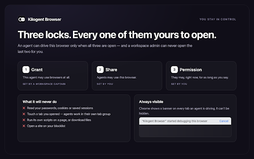 Kilogent Browser screenshot