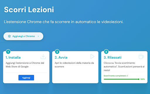 Scorri Lezioni screenshot